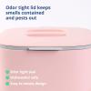 BLUE GINKGO Kitchen Compost Bin [5L / 1.32 GAL] – Filter-Free, Odor-Tight Countertop Food Waste Pail with Handles (Made in Korea, White)(Pink)