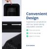BLUE GINKGO Over the Sink Colander Strainer Basket – Wash Vegetables and Fruits, Drain Cooked Pasta and Dry Dishes – Extendable – New Home Kitchen Essentials (Black, 2 Pack)