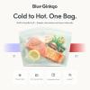 Blue Ginkgo Reusable Silicone Storage Bags – 3-Pack | Korean-Made Stand Up Food, Freezer Bags – Clear(CLEAR)