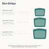 Blue Ginkgo Reusable Silicone Storage Bags – 3-Pack | Korean-Made Stand Up Food, Freezer Bags – Clear(FOREST GREEN)