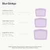 Blue Ginkgo Reusable Silicone Storage Bags – 3-Pack | Korean-Made Stand Up Food, Freezer Bags – Clear(LAVENDER)
