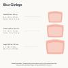 Blue Ginkgo Reusable Silicone Storage Bags – 3-Pack | Korean-Made Stand Up Food, Freezer Bags – Clear(PEACH)