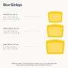 Blue Ginkgo Reusable Silicone Storage Bags – 3-Pack | Korean-Made Stand Up Food, Freezer Bags – Clear(PUMPKIN)