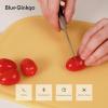 Blue Ginkgo Silicone Cutting Board – Medium – Double-Sided, Thick, Flexible, Non-Slip, BPA Free – Juice Grooves, Dishwasher Safe (Made in Korea, Grey)(Yellow)