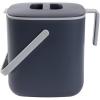 BLUE GINKGO Kitchen Compost Bin [5L / 1.32 GAL] – Filter-Free, Odor-Tight Countertop Food Waste Pail with Handles (Made in Korea, White)(Gray)