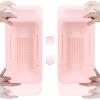 BLUE GINKGO Over the Sink Colander Strainer Basket – Wash Vegetables and Fruits, Drain Cooked Pasta and Dry Dishes – Extendable – New Home Kitchen Essentials (Pink, 2 Pack)(Pink)