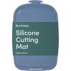 imageBlue Ginkgo Silicone Cutting Board  Medium  DoubleSided Thick Flexible NonSlip BPA Free  Juice Grooves Dishwasher Safe Made in Korea GreyBlue