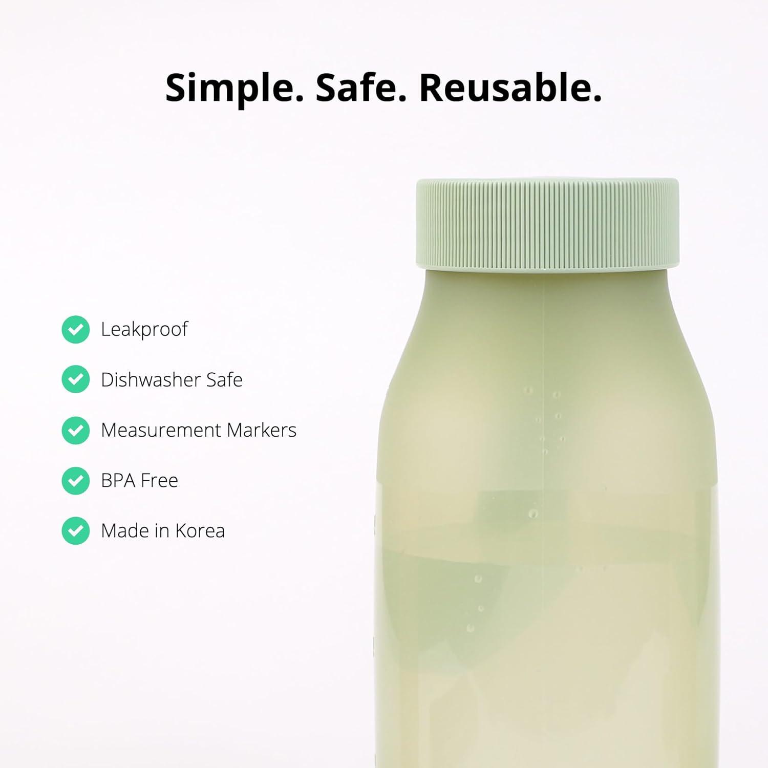 imageBLUE GINKGO Collapsible Water Bottle Lightweight Foldable Silicone Bottle for Travel Hiking and Camping 169oz Made in Korea Rose PinkOlive Green