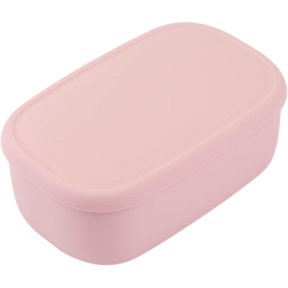 imageBLUE GINKGO Nesting Silicone Containers  Set of 3 HardShell Silicone Food Storage Containers  BPA Free Airtight Dishwasher and Freezer Safe 67oz 10oz 20oz  GreyPink L