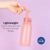 BLUE GINKGO Collapsible Water Bottle – Lightweight, Foldable Silicone Bottle for Travel, Hiking, and Camping (16.9oz, Made in Korea, Rose Pink)(Rose Pink)