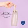 BLUE GINKGO Collapsible Water Bottle – Lightweight, Foldable Silicone Bottle for Travel, Hiking, and Camping (16.9oz, Made in Korea, Rose Pink)(Sand Beige)