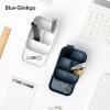 BLUE GINKGO Desk Organizer – Korean-Made Office Storage for Pens, Notes, Mail, and Supplies (Prussian Blue)(PRUSSIAN BLUE)