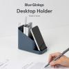 BLUE GINKGO Desk Organizer – Korean-Made Office Storage for Pens, Notes, Mail, and Supplies (Prussian Blue)(PRUSSIAN BLUE)
