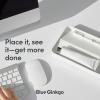 BLUE GINKGO Desk Organizer – Korean-Made Office Storage for Pens, Notes, Mail, and Supplies (Prussian Blue)(WHITE)