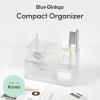 BLUE GINKGO Hive Desk Organizer – Vertical 6-Compartment, Full-drawer Storage – Space-Saving Pen Holder, Stationery Storage – Organizer for Office, School Supplies, Makeup (Made in Korea, Green)(TRANSPARENT)
