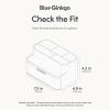 BLUE GINKGO Hive Desk Organizer – Vertical 6-Compartment, Full-drawer Storage – Space-Saving Pen Holder, Stationery Storage – Organizer for Office, School Supplies, Makeup (Made in Korea, Green)(TRANSPARENT)