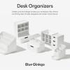 BLUE GINKGO Hive Desk Organizer – Vertical 6-Compartment, Full-drawer Storage – Space-Saving Pen Holder, Stationery Storage – Organizer for Office, School Supplies, Makeup (Made in Korea, Green)(GREEN)
