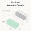 BLUE GINKGO Hive Desk Organizer – Vertical 6-Compartment, Full-drawer Storage – Space-Saving Pen Holder, Stationery Storage – Organizer for Office, School Supplies, Makeup (Made in Korea, Green)(TRANSPARENT)