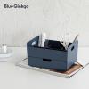 BLUE GINKGO Hive Desk Organizer – Vertical 6-Compartment, Full-drawer Storage – Space-Saving Pen Holder, Stationery Storage – Organizer for Office, School Supplies, Makeup (Made in Korea, Green)(BLUE)