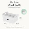 BLUE GINKGO Hive Desk Organizer – Vertical 6-Compartment, Full-drawer Storage – Space-Saving Pen Holder, Stationery Storage – Organizer for Office, School Supplies, Makeup (Made in Korea, Green)(WHITE)