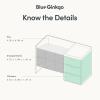 BLUE GINKGO Hive Stack Desk Organizer – Stackable Pen Holder, Stationary Organizer with Drawers – Office Storage, School Supplies, Makeup (Made in Korea, Blue)(BLUE TRNS)