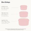 BLUE GINKGO Nesting Silicone Containers – Set of 3 Hard-Shell Silicone Food Storage Containers | BPA Free, Airtight, Dishwasher and Freezer Safe (6.7oz, 10oz, 20oz) – Grey(Pink)