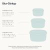 BLUE GINKGO Nesting Silicone Containers – Set of 3 Hard-Shell Silicone Food Storage Containers | BPA Free, Airtight, Dishwasher and Freezer Safe (6.7oz, 10oz, 20oz) – Grey(Green)