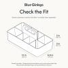 BLUE GINKGO Stackable Organizer Caddy – Korean-Made Portable Tote for Bathroom, Office, Crafts, or School Supplies (Rectangle, White)(WHITE)