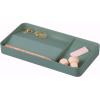 BLUE GINKGO Desk Organizer – Korean-Made Office Storage for Pens, Notes, Mail, and Supplies (Prussian Blue)(GREEN)