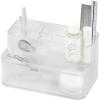 BLUE GINKGO Hive Desk Organizer – Vertical 6-Compartment, Full-drawer Storage – Space-Saving Pen Holder, Stationery Storage – Organizer for Office, School Supplies, Makeup (Made in Korea, Green)(TRANSPARENT)
