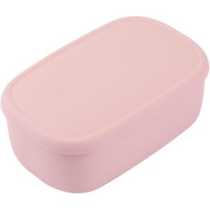 BLUE GINKGO Nesting Silicone Containers – Set of 3 Hard-Shell Silicone Food Storage Containers | BPA Free, Airtight, Dishwasher and Freezer Safe (6.7oz, 10oz, 20oz) – Grey(Pink L)