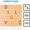 BLUE GINKGO Number Tracing Board – Double-Sided Wooden Montessori Math Board for Toddlers, STEM Learning, Sensory Play, and Preschool Number Tracing (11.5 x 9.2 Inches)(English)