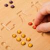 BLUE GINKGO Number Tracing Board – Double-Sided Wooden Montessori Math Board for Toddlers, STEM Learning, Sensory Play, and Preschool Number Tracing (11.5 x 9.2 Inches)(Chinese Number)