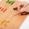 BLUE GINKGO Number Tracing Board – Double-Sided Wooden Montessori Math Board for Toddlers, STEM Learning, Sensory Play, and Preschool Number Tracing (11.5 x 9.2 Inches)(Chinese Number)