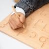 BLUE GINKGO Number Tracing Board – Double-Sided Wooden Montessori Math Board for Toddlers, STEM Learning, Sensory Play, and Preschool Number Tracing (11.5 x 9.2 Inches)(English)