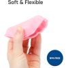BLUE GINKGO Silicone Beach Toys – Modern Baby | Travel Friendly Toys Set | Silicone Bucket, Shovel, 4 Sand Molds, Beach Bag | Sand Toys for Toddlers, Kids – Yellow(Pink)