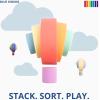 BLUE GINKGO Silicone Rainbow Stacker – Montessori Nesting Puzzle | Kids and Toddler | Stacking Sensory Toys – 7 Layers (Pastel)(6 Layer)