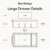 Blue Ginkgo Medium 16-Drawer Cabinet – Stackable Clear Organizer for Hardware, Beads, Plastic Bricks, Office, and Craft Storage (Made in Korea, Gray)(GREY)