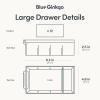 Blue Ginkgo Medium 16-Drawer Cabinet – Stackable Clear Organizer for Hardware, Beads, Plastic Bricks, Office, and Craft Storage (Made in Korea, Gray)(YELLOW)