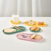 Blue Ginkgo Mini Silicone Trays – Set of 6 Easy-Clean Organizers for Bathroom, Kitchen, Desk, Vanity, and Cosmetics (Brown, Tan, Ivory)(Green)