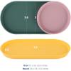 Blue Ginkgo Mini Silicone Trays – Set of 6 Easy-Clean Organizers for Bathroom, Kitchen, Desk, Vanity, and Cosmetics (Brown, Tan, Ivory)(Green)