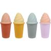 BLUE GINKGO Ice Cream Sand Toys – Silicone Beach Toy Ice Cream Set of 4 | Easy Clean, Travel-Friendly | Sand, Bath, Beach Toys for Toddlers and Children (Bahama Multi Pack)(Lavender)