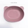 BLUE GINKGO Silicone Kids Bowls – Cute Silicone Bowls for Baby/Silicone Plates for Toddlers and Kids – Dishwasher Safe and Made in Korea (Mustard Yellow)(Pink)