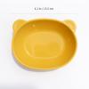 BLUE GINKGO Silicone Kids Bowls – Cute Silicone Bowls for Baby/Silicone Plates for Toddlers and Kids – Dishwasher Safe and Made in Korea (Mustard Yellow)(Yellow)