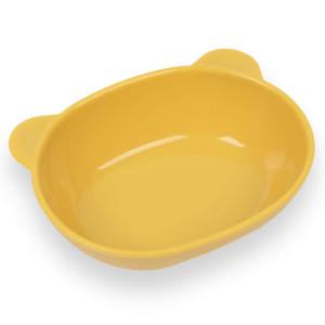 BLUE GINKGO Silicone Kids Bowls – Cute Silicone Bowls for Baby/Silicone Plates for Toddlers and Kids – Dishwasher Safe and Made in Korea (Mustard Yellow)(Yellow)