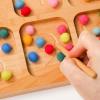 BLUE GINKGO Number Sorting Tray – Wooden Counting, Sorting and Number Tracing Toy – Montessori STEM Math Counting Toys for Preschool Math – Toddler Learning Toys for 3 Year Olds (15.7 x 7.8 Inches)