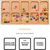 BLUE GINKGO Number Sorting Tray – Wooden Counting, Sorting and Number Tracing Toy – Montessori STEM Math Counting Toys for Preschool Math – Toddler Learning Toys for 3 Year Olds (15.7 x 7.8 Inches)