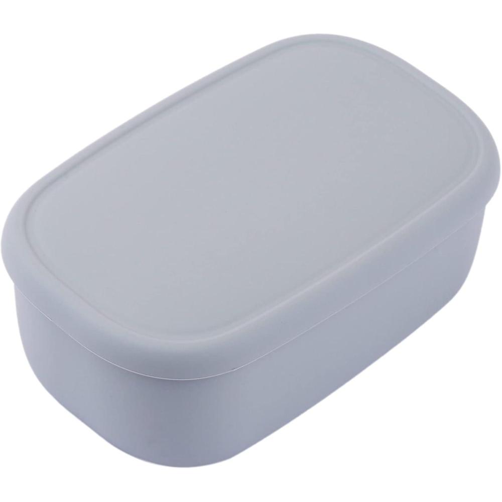 imageBLUE GINKGO Nesting Silicone Containers  Set of 3 HardShell Silicone Food Storage Containers  BPA Free Airtight Dishwasher and Freezer Safe 67oz 10oz 20oz  YellowGrey L