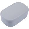 BLUE GINKGO Nesting Silicone Containers – Set of 3 Hard-Shell Silicone Food Storage Containers | BPA Free, Airtight, Dishwasher and Freezer Safe (6.7oz, 10oz, 20oz) – Yellow(Grey L)