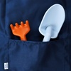 BLUE GINKGO Toddler Gardening Tools – Silicone Beach Toys, Garden Toys for Toddlers | Kids Shovel and Rake Set, Watering Can, Sand Molds | Outdoor Baby Gardening Set (Blue)(Blue)